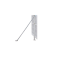 Mobile fence support strut | with tube-support | galvanized, with clamp, without ground peg